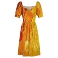 thumbnail image 4 of Abstract Bubble Orange And Yellow Water Color Sleeveless Dress dresses women summer 2024 Women's clothing Elegant gowns, 4 of 6