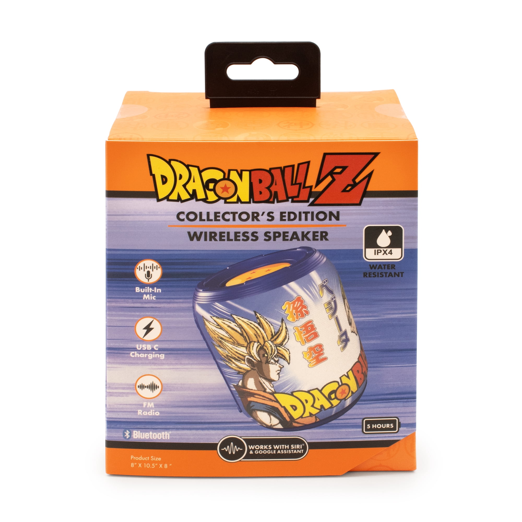Dragon Ball Z Portable Bluetooth Speaker – Super Saiyan Goku & Vegeta 5 Hour Battery Life