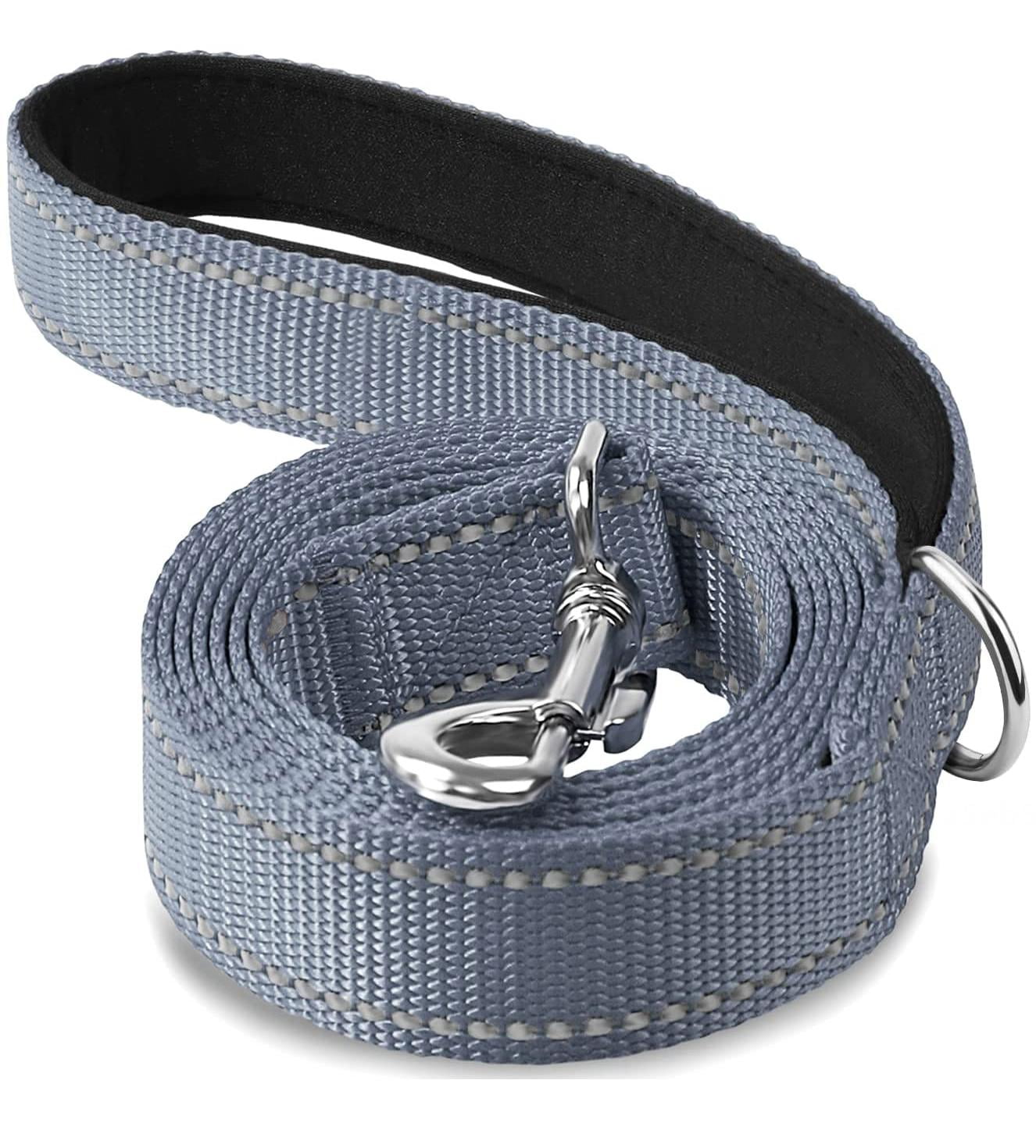 Fovien Dog Leash,DoubleSided Reflective Dog Leash, Padded Handle Nylon