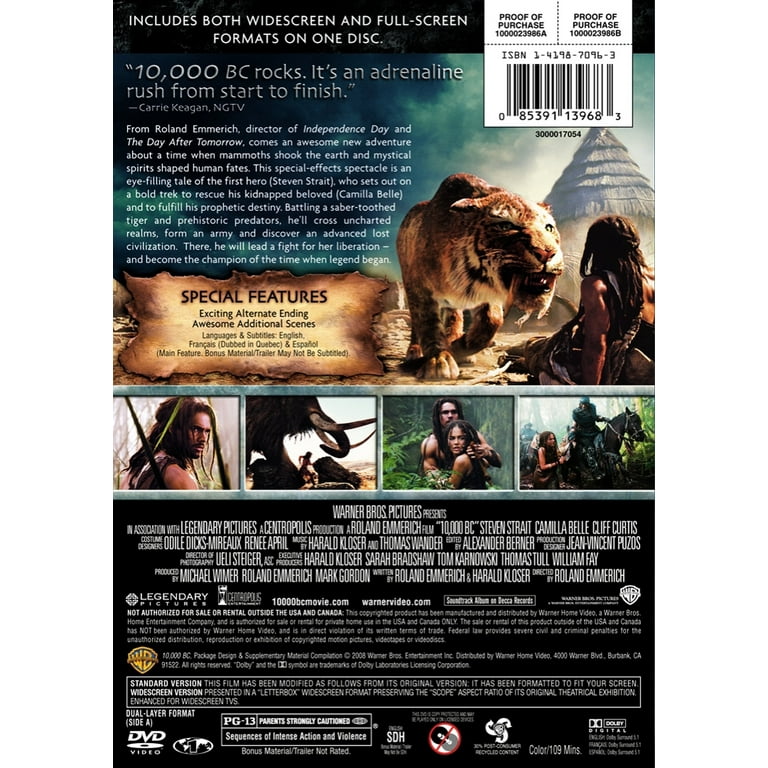 Warner Home Video's 10,000 B.C. - Epic Love Story