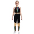thumbnail image 1 of Aislor Kids Girls Metallic Shiny Gymnastic Unitards Rompers One-piece Bodysuit for Dance Training Colorful 10, 1 of 8