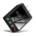 thumbnail image 1 of Muyoka Estación de cargador de teléfono móvil de pared USB de 3 puertos Pantalla digital LED de carga rápida portátil Muyoka Hogar, 1 of 6