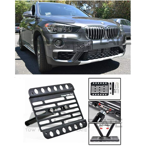 Extreme Online Store Replacement for 2016-2019 BMW F48 X1 | EOS Plate Version 1 Mid Sized Front ...