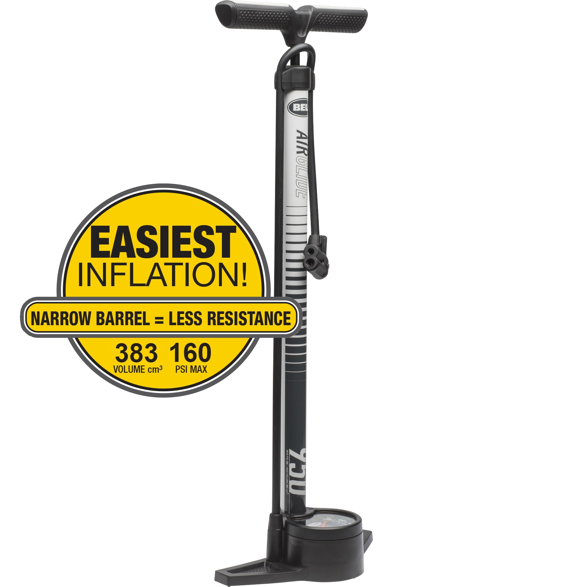 bell high pressure floor pump