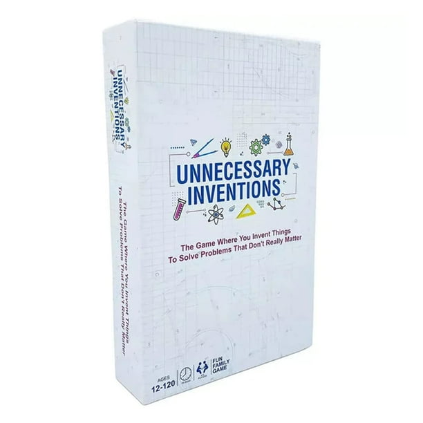 Juego de cartas Funderdome Invenciones innecesarias para 12 o más de 4 a 8 jugadores