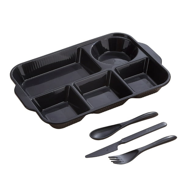 Yhmxh Utensilios de cocina Platos divididos, bandeja, vajilla para cenas, restaurantes, fiestas familiares y cocinas. Apto para microondas y lavavajillas. Muebles para cocina Accesorios de cocina