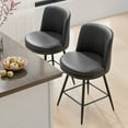 thumbnail image 7 of Zimtown Modern Barstools, 26" Counter Height Swivel Bar Stools Set with Cushion for Kitchen Island, Dining Room, Bar Chairs, Black, 7 of 7