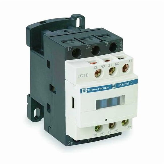 IEC Magnetic Contactor, 1NC/1NO, 208V AC, 3 P, Non-Reversing, Screw Clamp