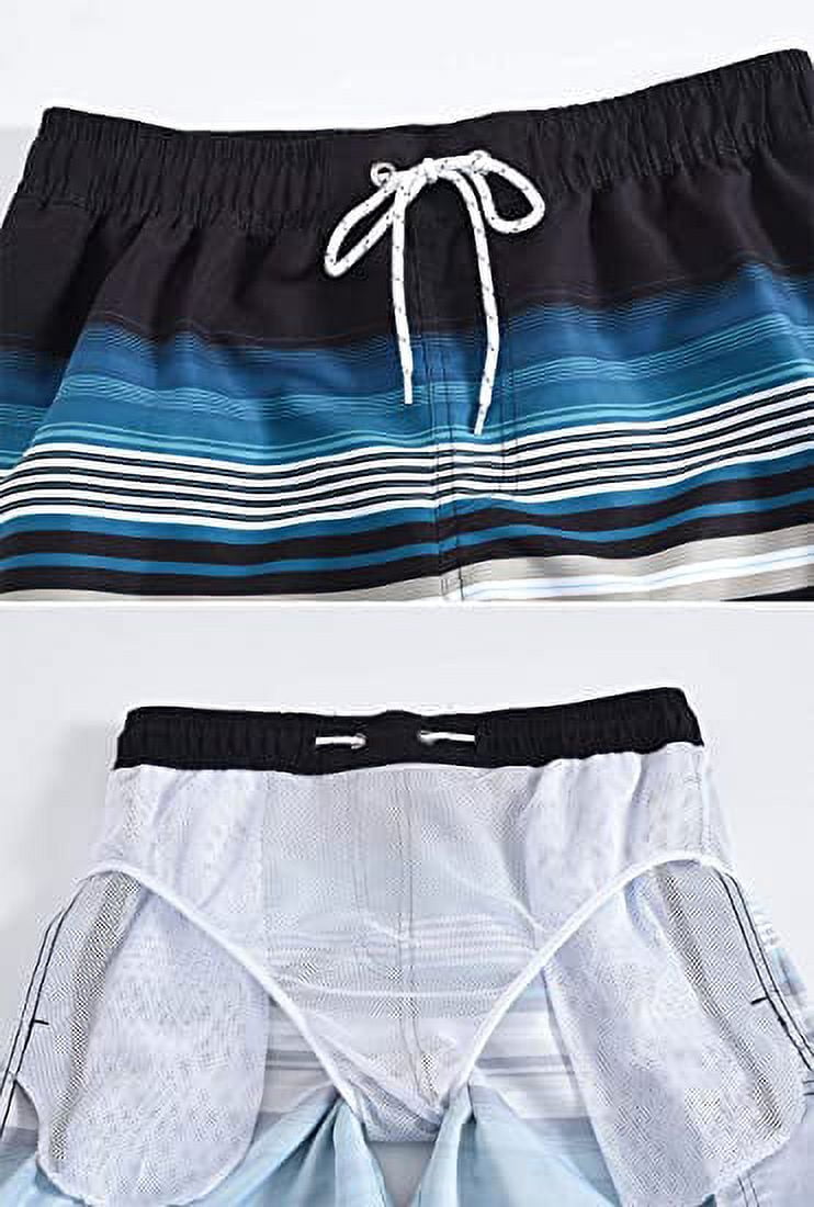 Tyhengta Men's Beach Pants Quick Drying Swimming Trunks Mesh Lining Green 40