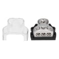 thumbnail image 3 of Audio Fuse Holder, Antioxidation Antiwear 3 Ways Auto Power Distribution Block Heat Resistant  For Car  Transparent Base,Black Base, 3 of 8