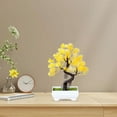 thumbnail image 4 of FNGZ Desktop Living Room Artificial Flower Ornaments Sunset, Artificial Plants Bonsai Trees Plants Greenery Tree Desktop Display Simulation Living Room Garden Decoration Indoor Home Décor, 4 of 9
