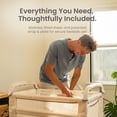 thumbnail image 5 of Arm's Reach Clear-Vue Co-Sleeper Bassinet, Bedside Sleeper with Mesh Sides, ASTM Certified, White, 5 of 6
