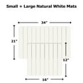 thumbnail image 7 of Diatomite Quick-Dry Water Absorbing Bath Mat Sets-Large+Small Natural White Mats, 7 of 7