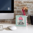 thumbnail image 4 of CounterArt "Eat A Cupcake" Artistic Freestanding Solid Wood Block Sign 3.75” Square, 4 of 5