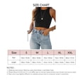 thumbnail image 1 of Camiseta sin mangas cuello redondo sin mangas suave casual simple color puro para citas de trabajo, 1 of 6