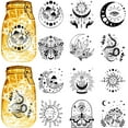 thumbnail image 1 of 12 siluetas de fases lunares para decoración de tarros de cristal, corte láser, para álbumes de recortes, troqueles de PVC, 1 of 9