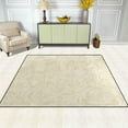 thumbnail image 3 of SKYSONIC Beige Lisianthus Flowers 80x58 inches Lightweight Soft Area Rug Mat Indoor Floor Rugs Home Decoration for Kids Room Living Room, 3 of 6