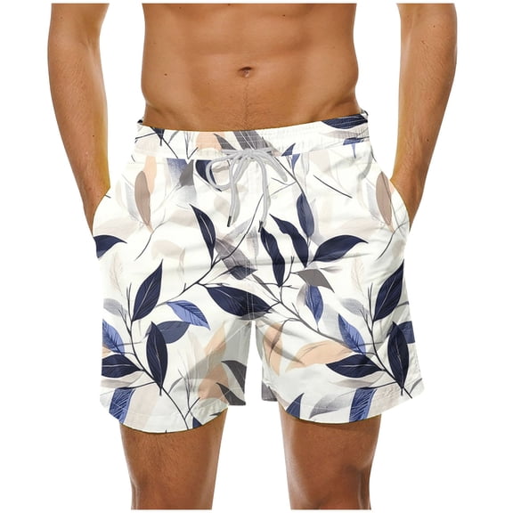 HomeGardon Shorts Men Casual,Mens Shorts Plus Size,Men's Hawaiian Print Shorts Casual Print Swim Shorts Shorts,S-XXXXXL