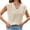 Apricot, variant on Summer Womens V Neck Cap Sleeve Tops Casual Loose Fit Knit Lightweight Going Out Sweater Pullover Top