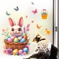 thumbnail image 5 of TIMIFIS Decorative Stickers, Easter Cute Bunny Eggs Wall Decoration Stickers Layout Family Room Stickers Home Decor, 5 of 5