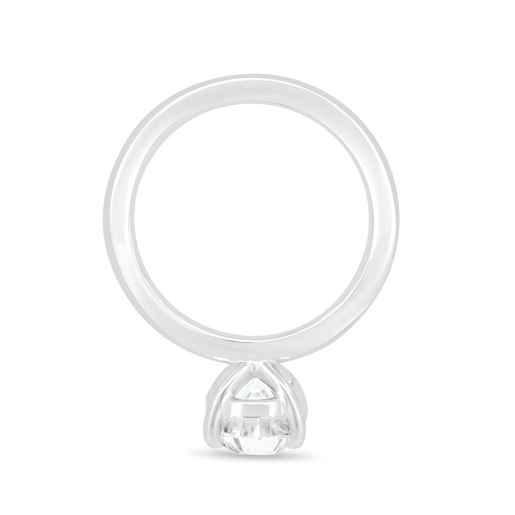 ESTE ORIGIN 2ct Oval Moissanite Diamond Engagement Ring in 10K White Gold Wedding Ring for Women 9.5.