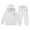 White, variant on Big Girls Outfits Sets Hoodie Pants Letter Print Casual Two Piece Comfy Winter Kids Youth Cute Girls' Fall Clothing Sets Black Size 8-9T