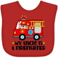 thumbnail image 3 of Inktastic Fireman Uncle is a Firefighter Boys or Girls Baby Bib, 3 of 4