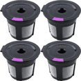 thumbnail image 1 of Cápsulas K reutilizables, filtros de café de ajuste universal con malla de acero inoxidable, ecológicos y sin BPA para Keurig 2.0 y 1.0, aptos para lavavajillas, duraderos y reutilizables, paquete de, 1 of 7