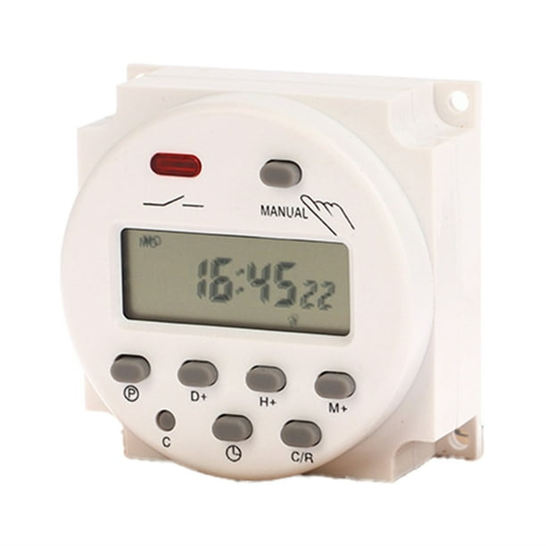 Temporizador Digital LCD de 12 V CN101A con Temporizador Programable y Relé CN101.