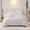 White, variant on 100% Cotton Ruffled Duvet Cover Set Queen, White Shabby Chic Farmhouse Bedding Set French Country Cute Comforter Cover