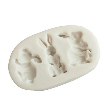 

3D Silicone Candy Mold Rabbit Shape Baking Cake Chocolate Mould Heat Resistance DIY Cake Decorating Tools