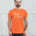 thumbnail image 3 of Tee Hunt Cancer Slayer T-Shirt Breast Cancer Awareness Ribbon Hope Healing Men's Tee, Orange, Medium, 3 of 5