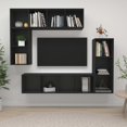 thumbnail image 5 of vidaXL TV Cabinet Set 4 Piece Chipboard Wall Mounted Furniture Multi Colors, 5 of 45