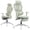 Green, variant on Hforesty Home Office Chair with Retractable Footrest & 4D Armrests – Reclining Ergonomic Mesh Desk Chair for Work, Study or Nap, Black