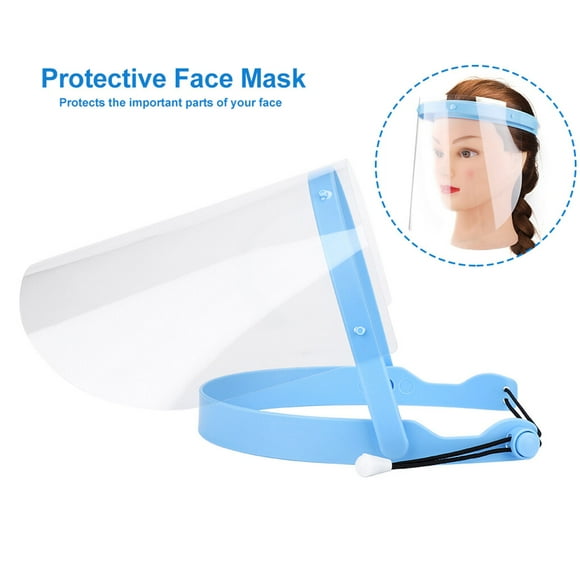 Masque Couvrant Complet Anti-Poussière Anti-Éclaboussures Visage Oeil Nez Bouche Protection Masque Transparent en Plastique