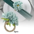 thumbnail image 3 of 6 Servilleteros en apariencia de Flor, Manualidades para El Valentín, Vacaciones, Navidad, Acción de Gracias, Decoración de de Hotel Azul perfecl Servilletero de cono de pino, 3 of 7