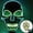 Green, variant on LED Light Up Skull Mask, Glow in The Dark Scary Skeleton Mask for Halloween Cosplay Rave