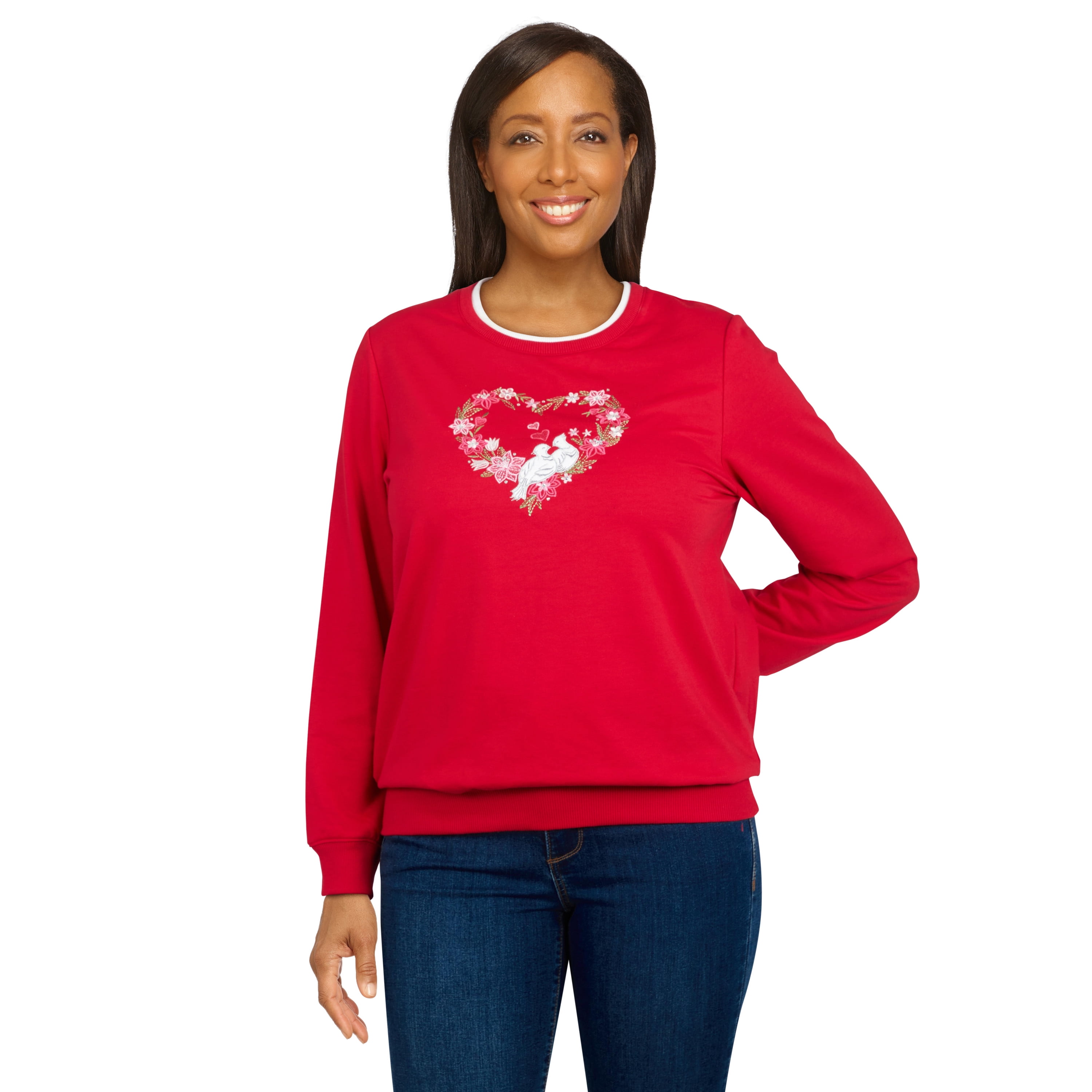 Alfred Dunner Womens Plus Sweatshirts 