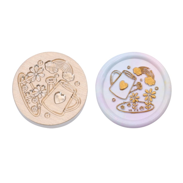 Estampilla DIY Art Seal Head Multiusos 25mm Redondo para Invitaciones de Boda (SG62) Tmvgtek Libre de BPA