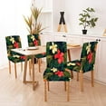 thumbnail image 2 of Summer Chair Cover Colorful Hawaiian Tropical Plants and Hibiscus Flowers Chair Covers Set of 4 Stretch Removable Washable Slipcovers for Dining Room Hotel Kitchen, 2 of 5
