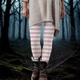 thumbnail image 2 of Felirenzacia High Waisted Leggings for Women and Girl Horizontal Stripes No See Through Tummy Control Cycling Workout Yoga Pants with Pockets Reg & Plus Halloween Printed, 2 of 7