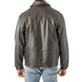 thumbnail image 2 of Reed Men's Casual Leather Jacket Union Made in Detroit, USA (2XL, Brown), 2 of 3