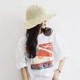 thumbnail image 3 of Women Floppy Beach Hat Summer Bucket Hat Pocketable Sun Hats Wide Brim Straw Hat, 3 of 8