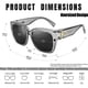 thumbnail image 3 of Gafas de Sol KANASTAL Polarizadas UV400 Negras para Usar Sobre Lentes, 3 of 6