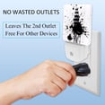 thumbnail image 3 of PhooArto Black Ink Splatter Dots Ship Plug in LED Night Light Auto Sensor Dusk to Dawn Decorative Night for Bedroom, Bathroom, Kitchen, Hallway, Stairs, Baby's Room, Energy Saving, 3 of 7