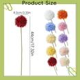 thumbnail image 3 of HonestMatter Faux Dandelion Flowers, Round Spherical Artificial Floral for Vase, Realistic Silk Home Decor for Living Room Table Centerpieces, Red, 1 Piece, 3 of 7