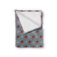 thumbnail image 2 of Ladybugs Soft Flannel Fleece Blanket, Bugs and Flower Pattern Flora and Fauna Design Diagonal Lilacs and Beetle Ornament, Cozy Plush for Indoor and Outdoor Use, 50" x 70", Multicolor, by Ambesonne, 2 of 6