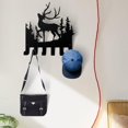 thumbnail image 3 of Gancho para colgar abrigos de animales de hierro ganchos de pared decorativos colgador de llaves, decoración negro para sombrero BLESIY Perchero creativo, 3 of 8