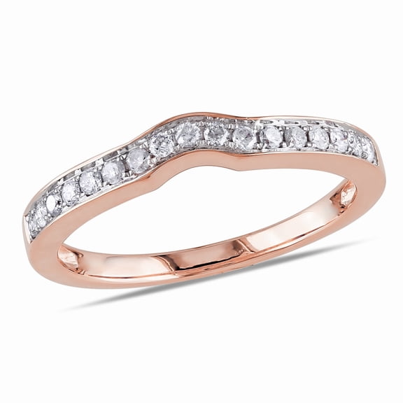 Everly Women's Diamond 14k Rose Gold Wedding Ring