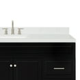 thumbnail image 2 of Ariel Hamlet 66 Inch Single Rectangle Sink Bathroom Vanity With Carrara White Quartz Countertop 1.5 Edge In Black, 2 of 11